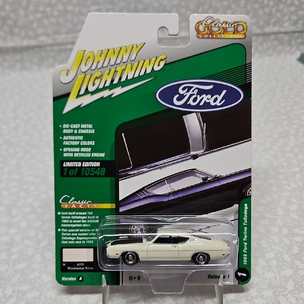 JL White 1969 Ford Torino Talladega Die-cast Car, Limited Edition